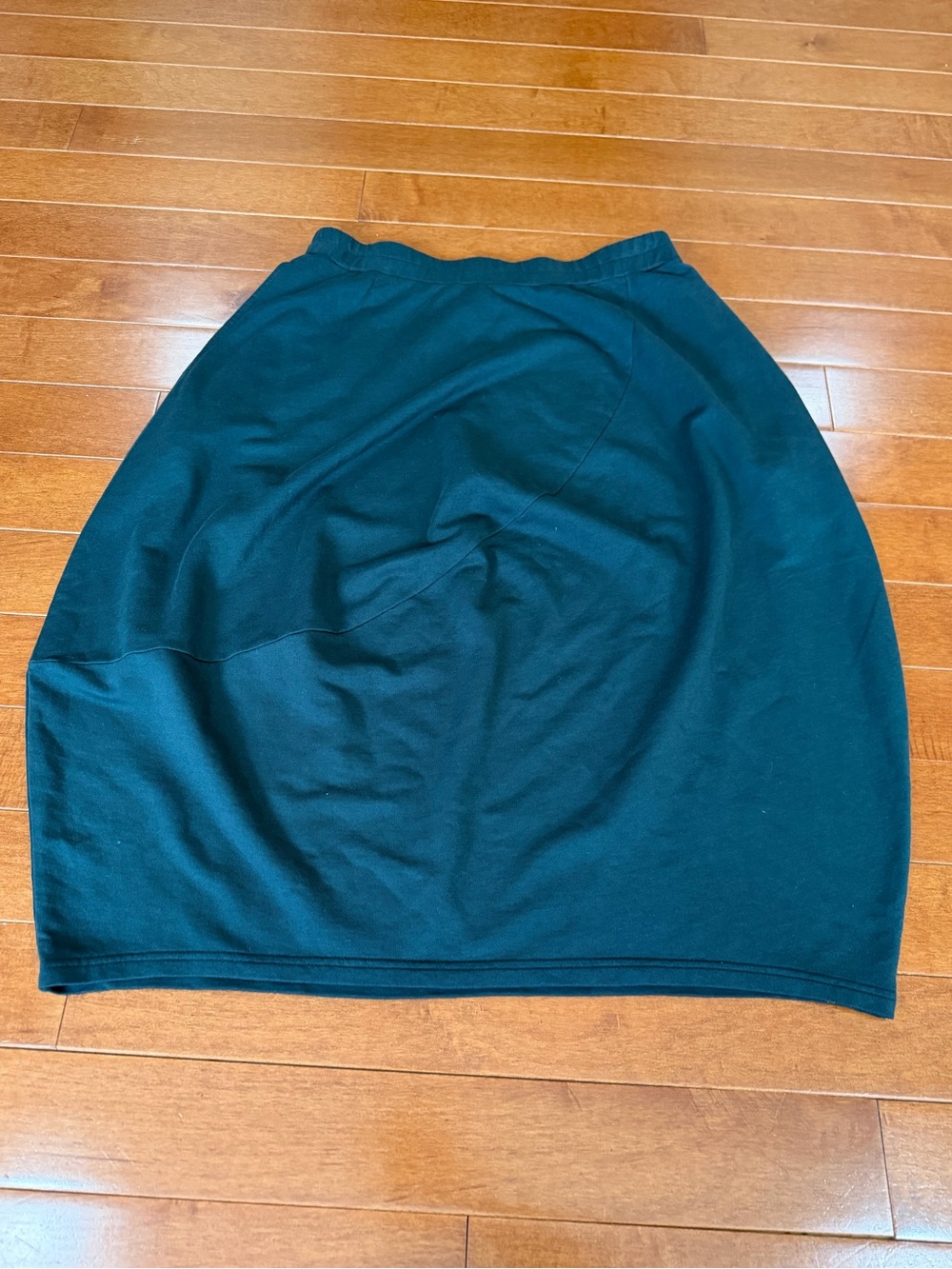 OSKA Green Cotton Blend Elastic Waist Lagenlook Tulip Skirt Sz. 2 (8/10)